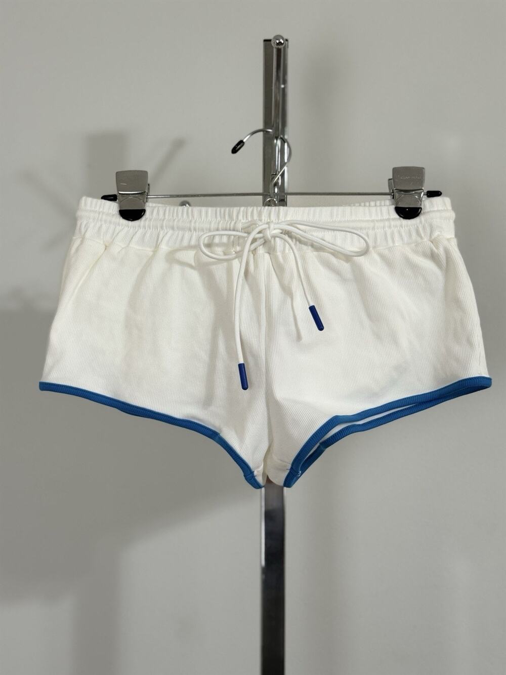 Y2K Missguided Women’s 70s Retro Dolphin Ribbed Graphic Micro Shorts Size XS